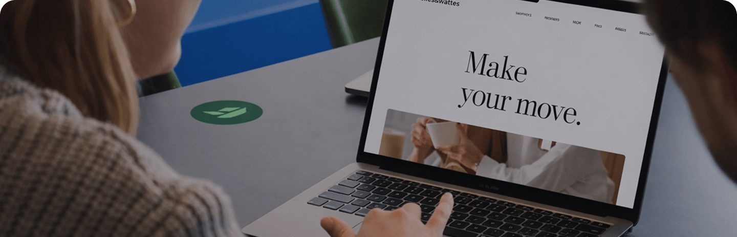 Product interface preview before footer